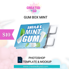 Load image into Gallery viewer, Mint Gum Template &amp; Mockup
