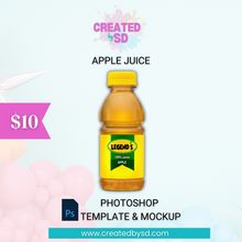 Load image into Gallery viewer, Apple Juice Template &amp; Mockup
