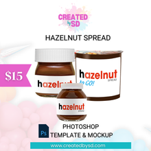 Load image into Gallery viewer, Hazelnut Spread Template &amp; Mockup
