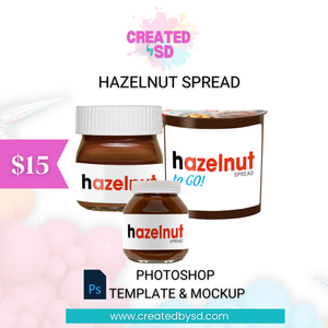 Hazelnut Spread Template & Mockup