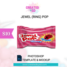 Load image into Gallery viewer, Jewel (Ring) Pop Template &amp; Mockup
