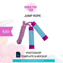 Load image into Gallery viewer, Jump Rope Template &amp; Mockup
