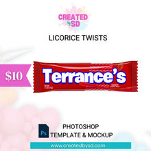 Load image into Gallery viewer, Licorice Twists Template &amp; Mockup
