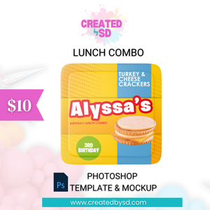 Lunch Combo Template & Mockup