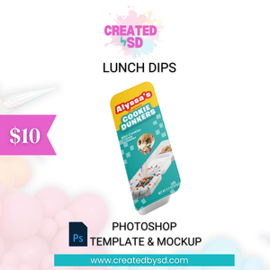 Lunch Dips Template & Mockup