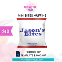 Load image into Gallery viewer, Mini Bites Muffins Template &amp; Mockup
