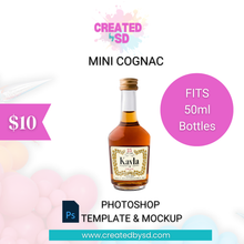 Load image into Gallery viewer, Mini Cognac Template &amp; Mockup
