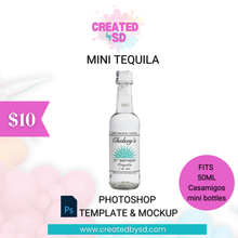 Load image into Gallery viewer, Mini Tequila Template &amp; Mockup
