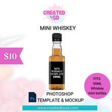 Load image into Gallery viewer, Mini Whiskey Template &amp; Mockup
