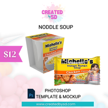 Load image into Gallery viewer, Noddle Soups Template &amp; Mockup
