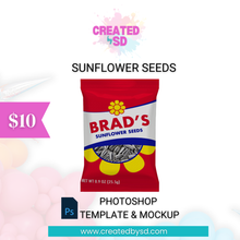 Load image into Gallery viewer, Sunflower Seeds Template &amp; Mockup
