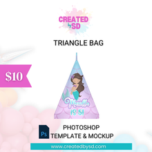 Load image into Gallery viewer, Triangle Bag Template &amp; Mockup
