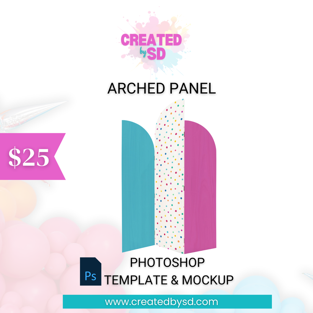 Arched Panel Template & Mockup