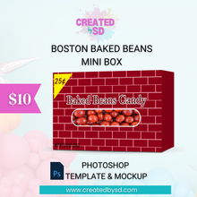 Load image into Gallery viewer, Mini Boston Baked Beans Template &amp; Mockup
