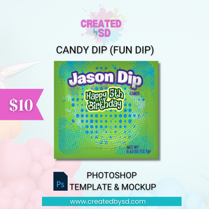 Candy Dip Template & Mockup