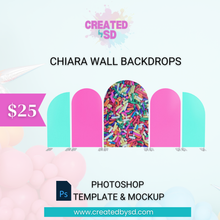 Load image into Gallery viewer, Chira Wall Backdrops Template &amp; Mockup
