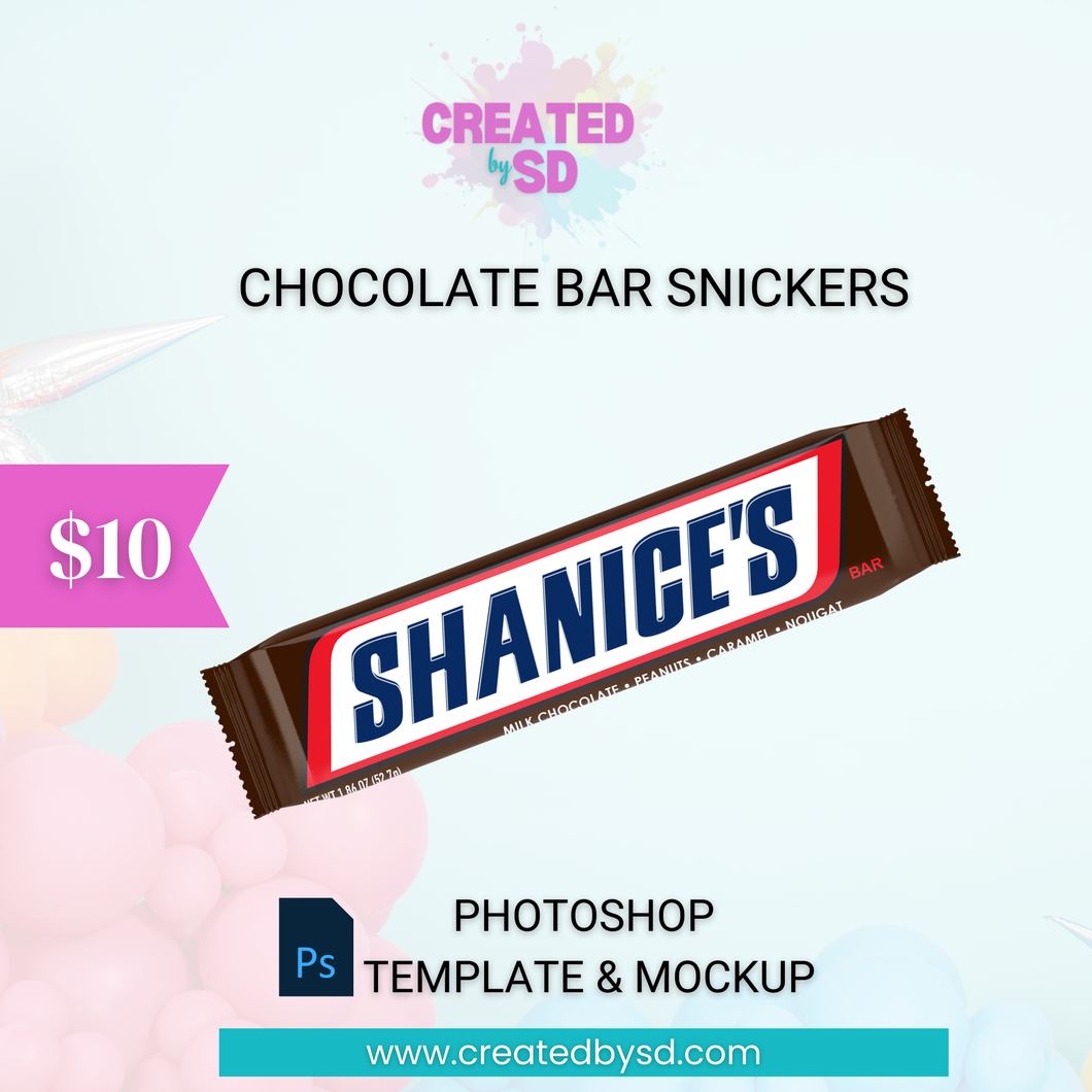 Chocolate Bar Template & Mockup