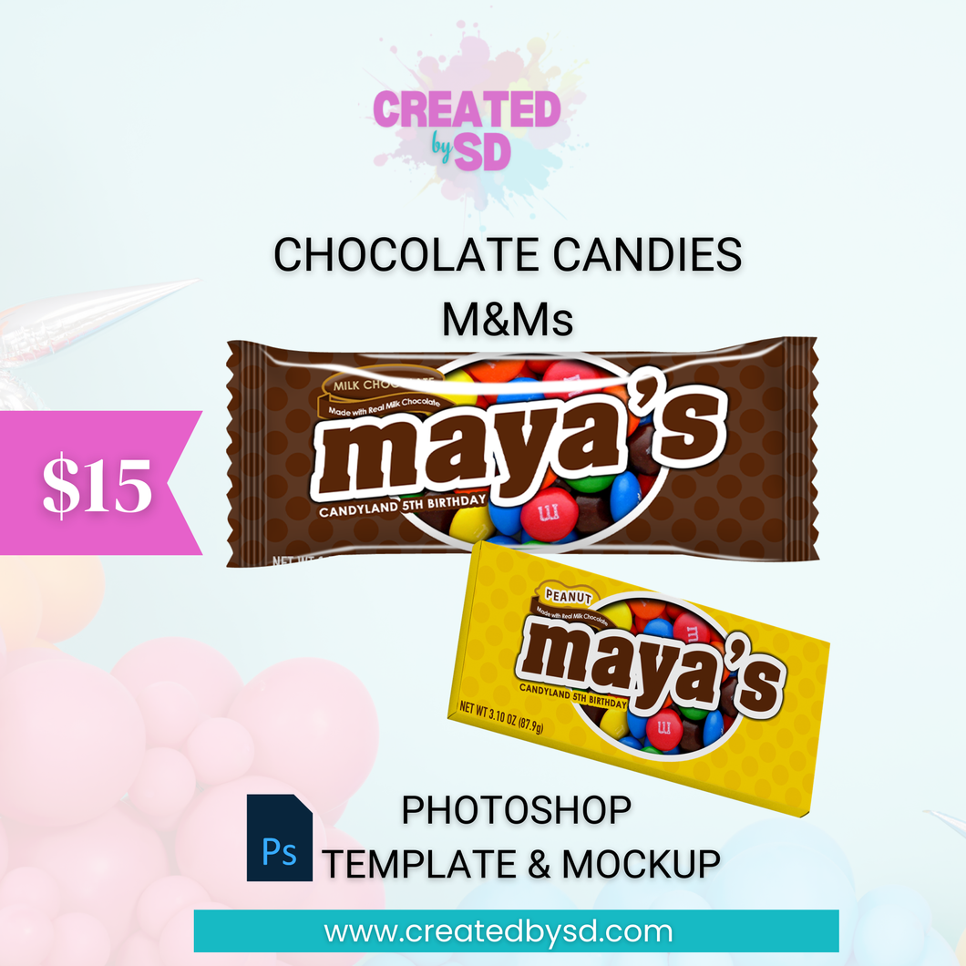 Chocolate Candies Template & Mockup