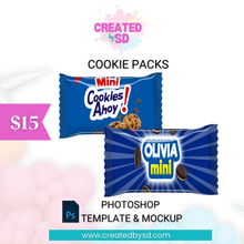 Load image into Gallery viewer, Cookie Packs Mini Template &amp; Mockup
