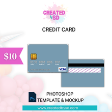 Load image into Gallery viewer, Credit Card Template &amp; Mockup
