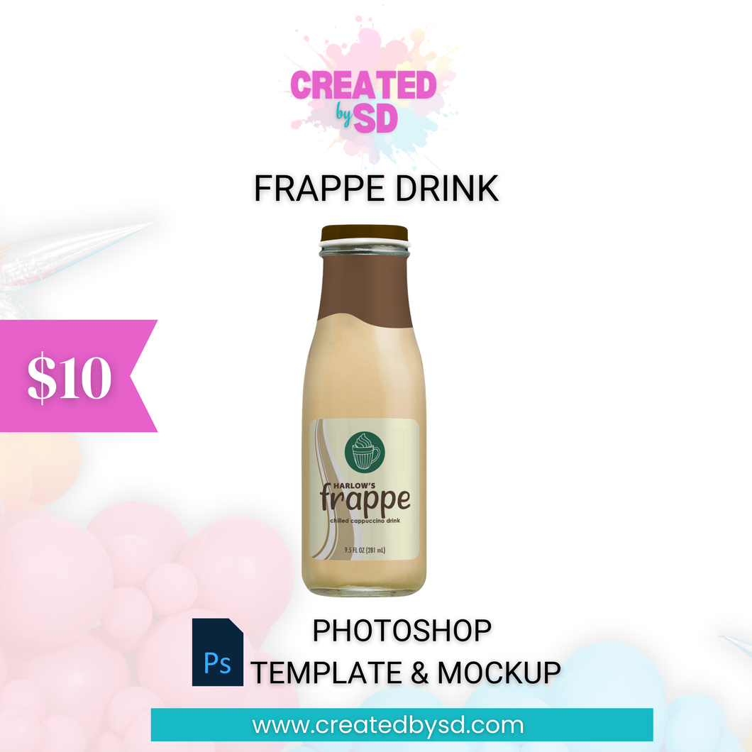 Frappe Drink Template & Mockup