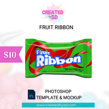 Load image into Gallery viewer, Fruit Ribbon Template &amp; Mockup
