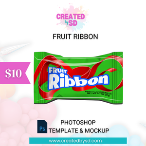 Fruit Ribbon Template & Mockup