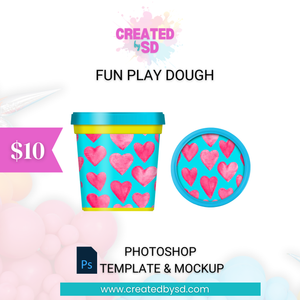 Playdough Template & Mockup