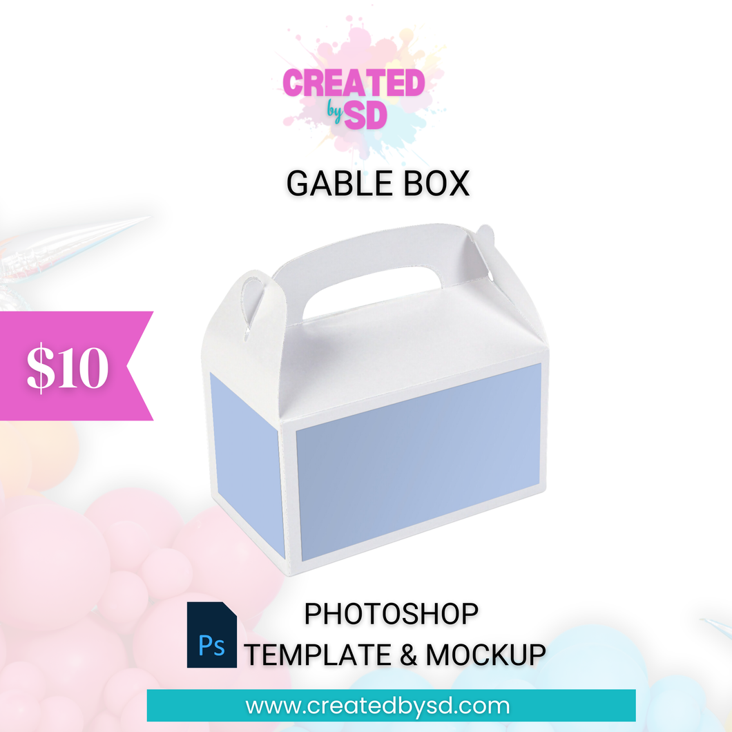 Gable Box Template & Mockup