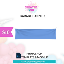 Load image into Gallery viewer, Garage Banners Template &amp; Mockup
