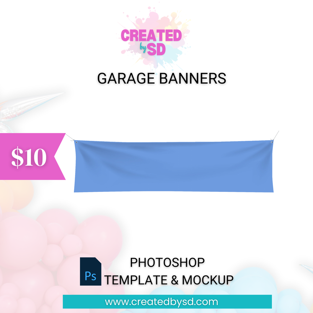 Garage Banners Template & Mockup