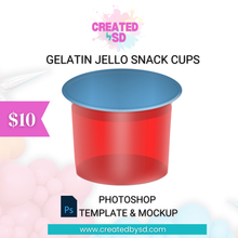 Load image into Gallery viewer, Gelatin Jello Snack Cups Template &amp; Mockup
