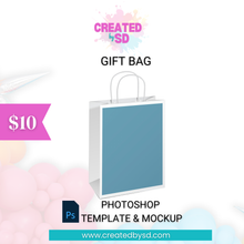 Load image into Gallery viewer, Gift Bag Template &amp; Mockup
