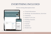 Load image into Gallery viewer, Personalized travel planner and organizer
