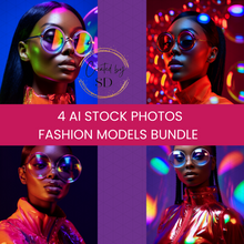 Load image into Gallery viewer, Glamorous high fashion model poses contemporary high fashion model Elegant high fashion model portfolio images for designers
