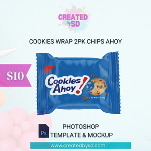 COOKIES WRAP 2PK CHIPS AHOY