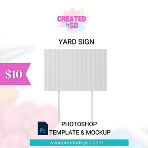 Yard Sign Template & Mockup